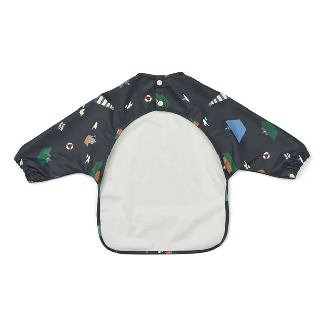 Bavoir à manches Merle | Sailing/Classic navy