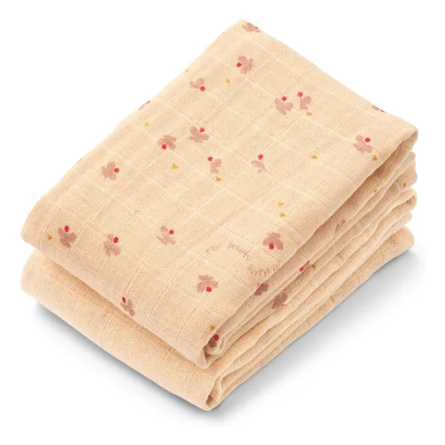 Langes Lewis en coton bio - Set de 2 | Mini Butterfly/Apple blossom