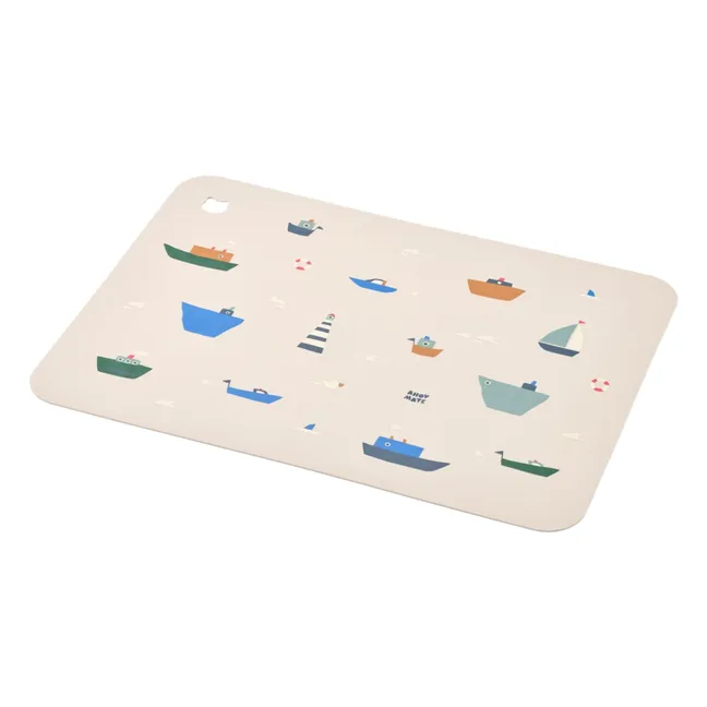 Jude placemat in silicone | Sailing/Sandy
