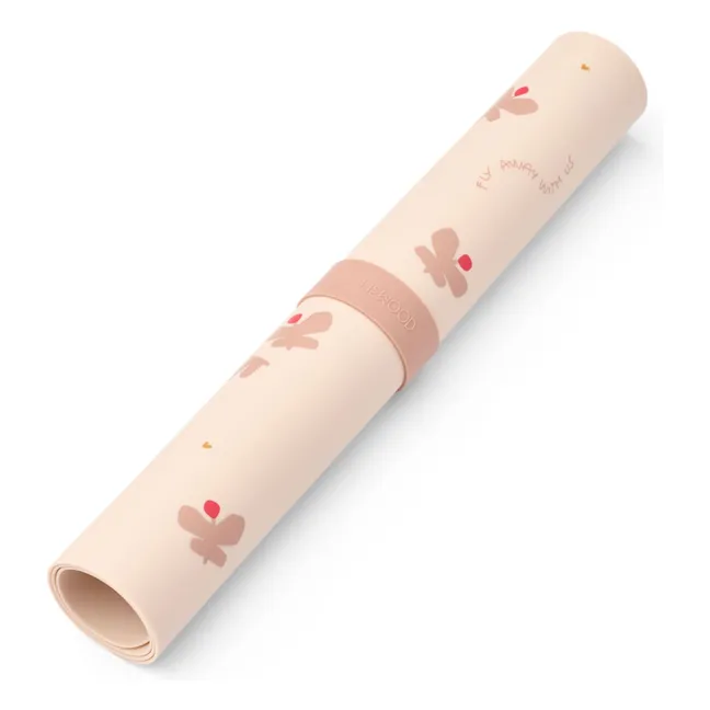 Jude placemat in silicone | Butterfly/Apple blossom
