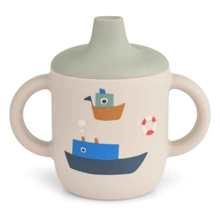 Tasse d'apprentissage Neil en silicone | Sailing/Sandy- Image produit n°0