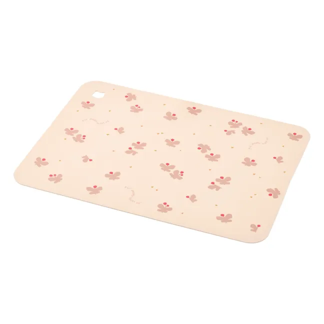 Jude placemat in silicone | Butterfly/Apple blossom