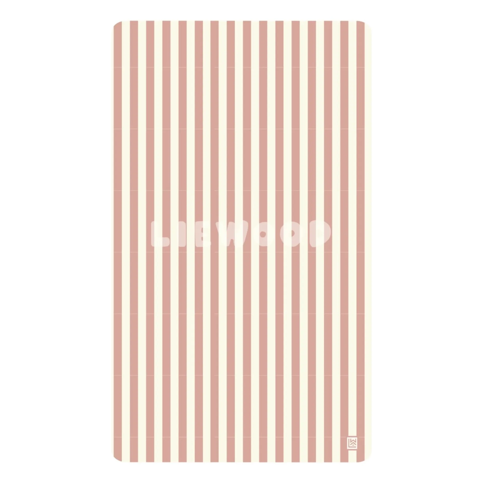 Serviette de plage Summer | Coral blush/crème- Image produit n°0