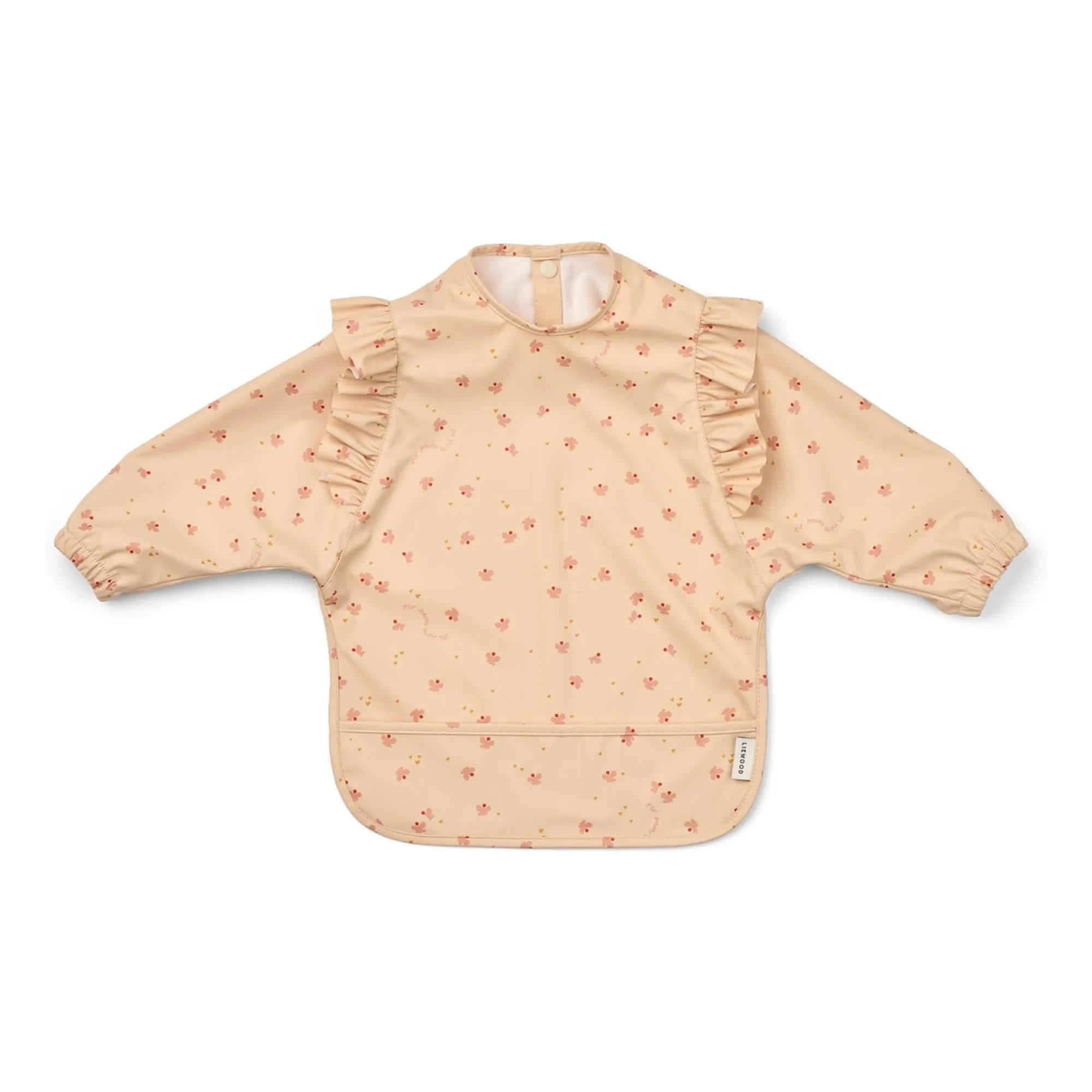 Liewood Mini Butterfly/Apple Blossom Merle Bib With Sleeves