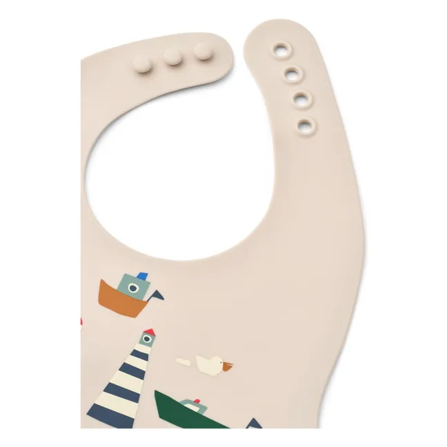 Ember Silicone Bibs - Set of 2 | Sailing/Sandy