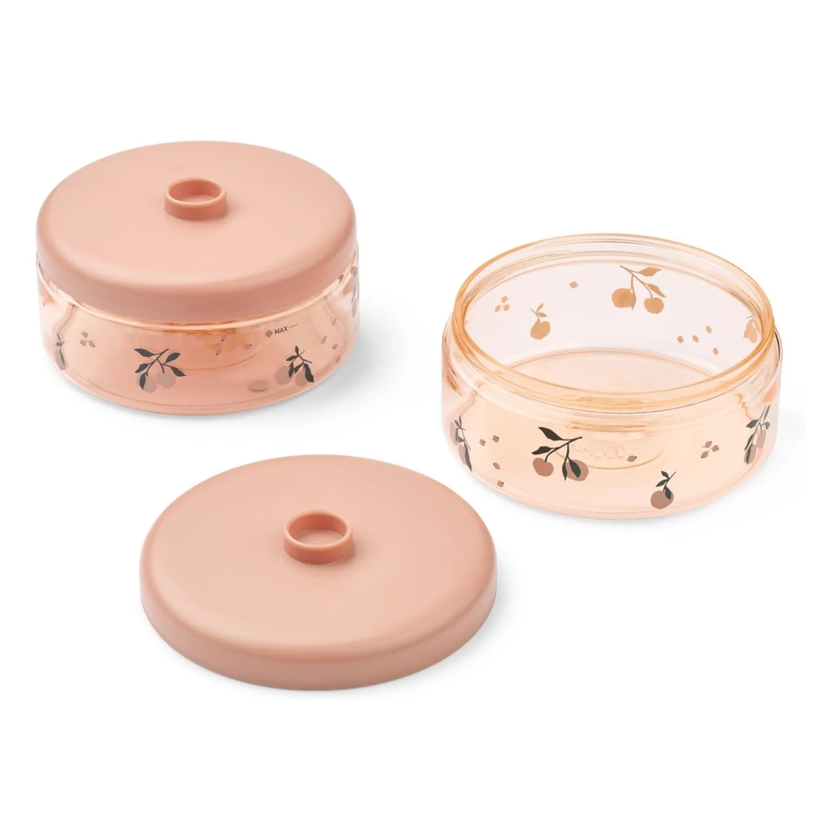 Boites repas en tritan Dominique - Set de 2 | Peach/Sea shell- Image produit n°0