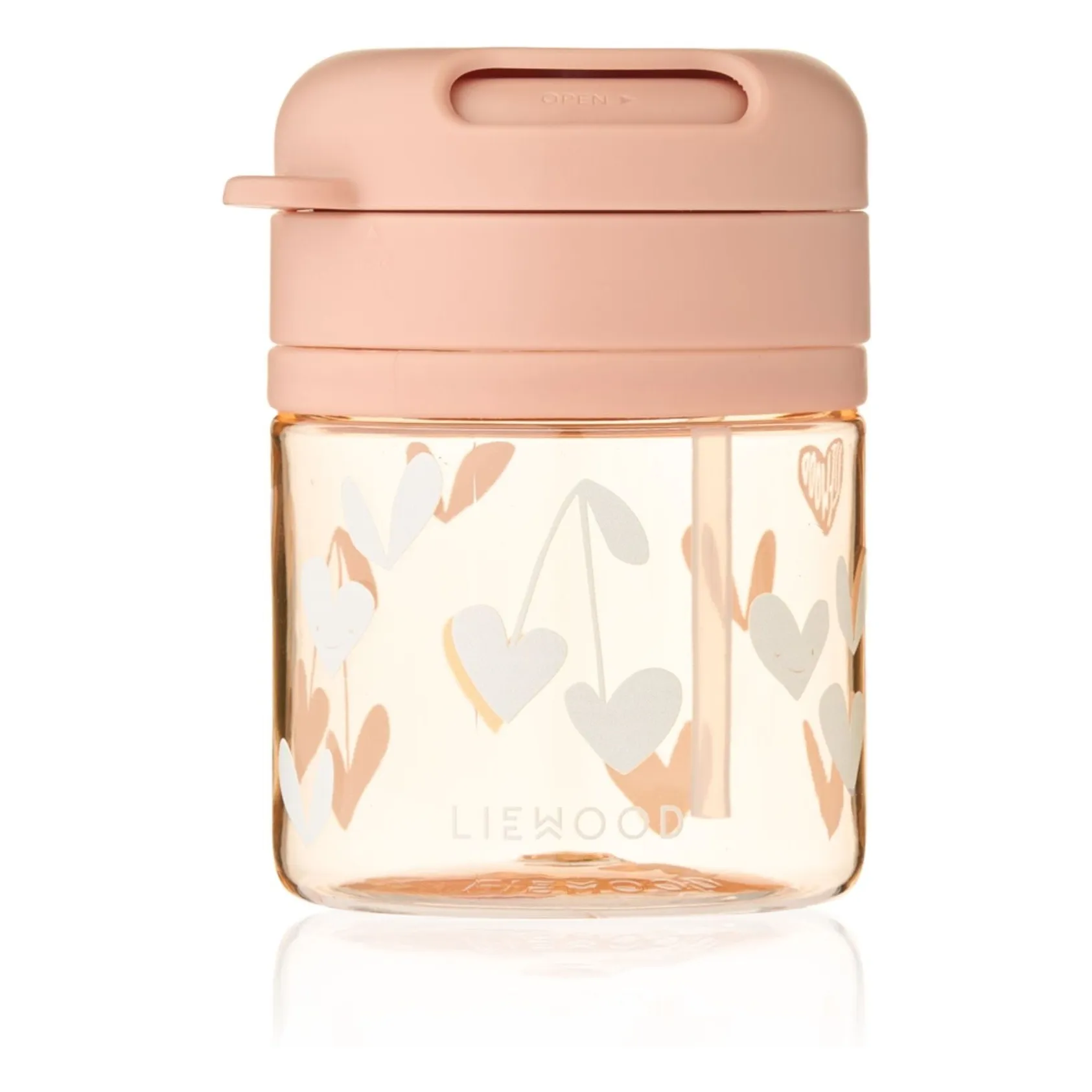 Liewood Sweethearts/Pale Tuscany Pavia Straw Cup In Tritan
