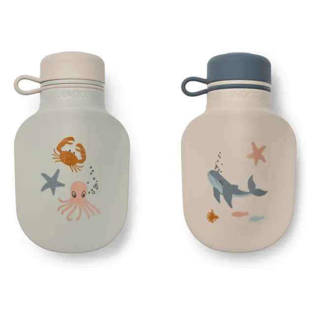 Gourde à smoothie Lizzie - Set de 2 | Sea creature/Sandy