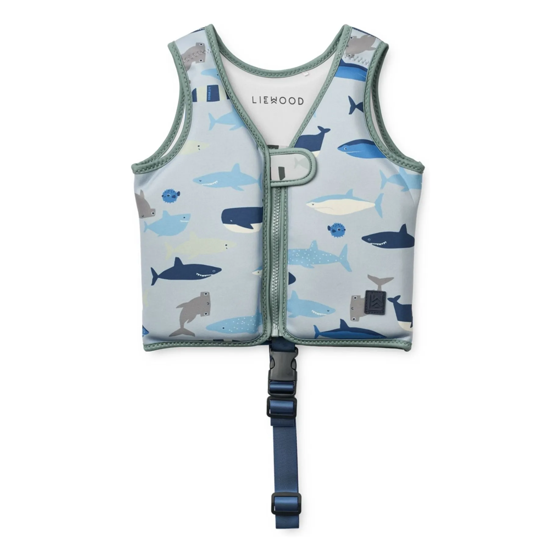 Liewood Shark/Dove Blue Dove Swimming Vest