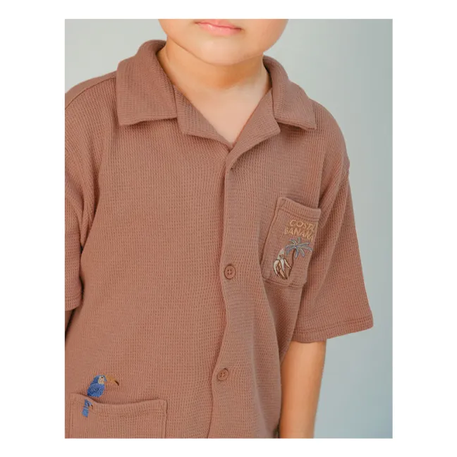 Chemise Tommy Toucan Gaufrée | Marron