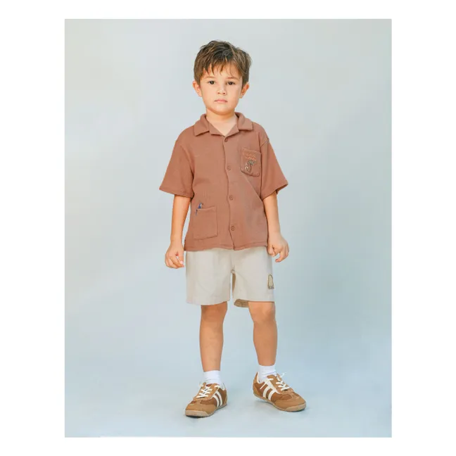 Chemise Tommy Toucan Gaufrée | Marron