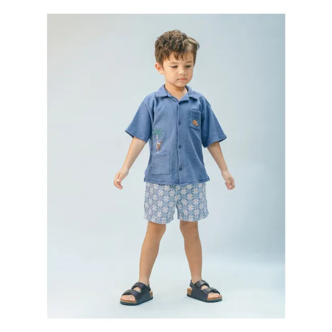Chemise Tommy Singe Gaufrée | Bleu