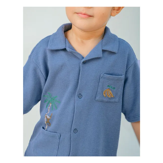 Chemise Tommy Singe Gaufrée | Bleu
