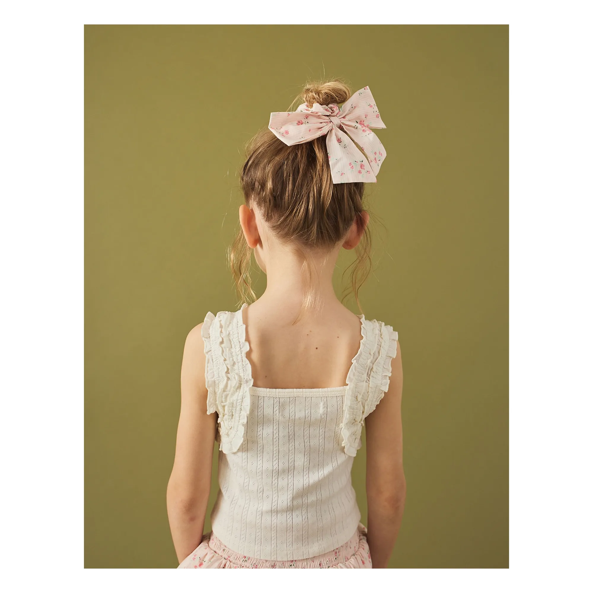 Top Sandra Smockée | Ecru- Image produit n°5
