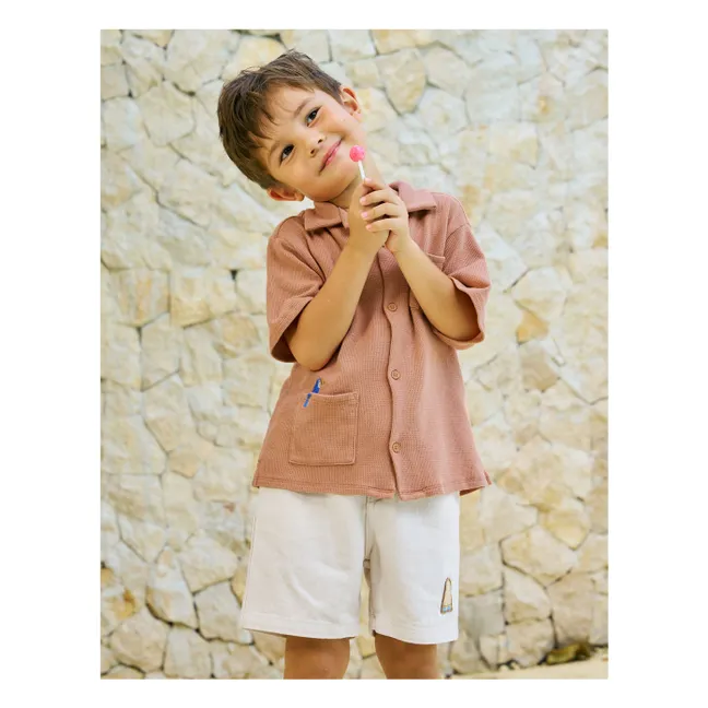Chemise Tommy Toucan Gaufrée | Marron
