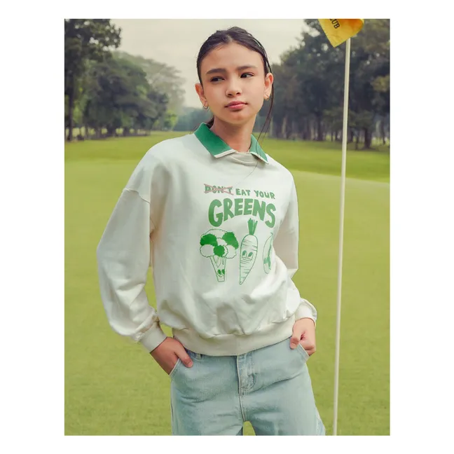 Sweat Serena Eat Your Greens | Blanc