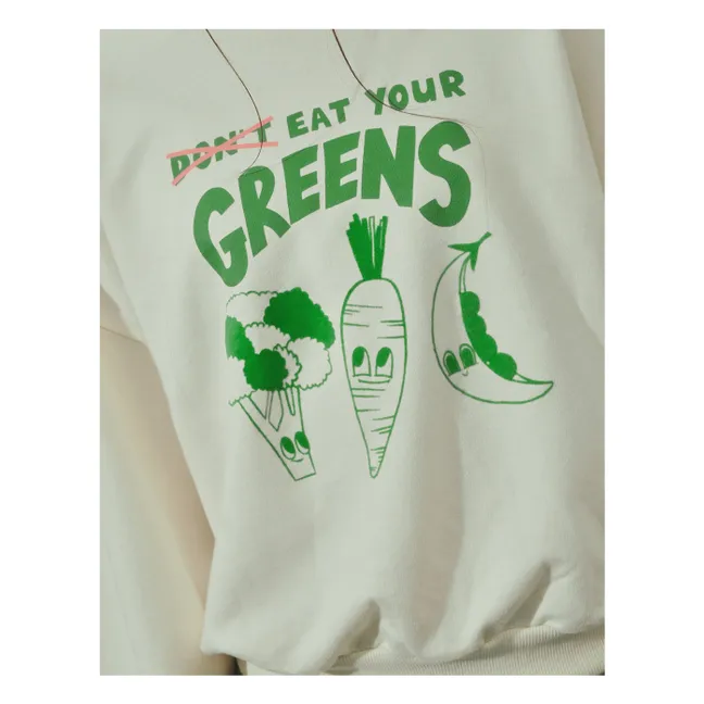 Sudadera Serena Eat Your Greens | Blanco
