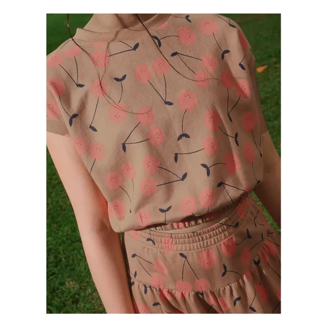 T-shirt Harper Cerises | Marron