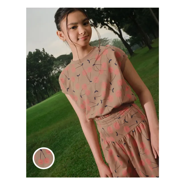 T-shirt Harper Cerises | Marron