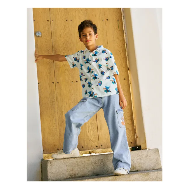 Banana Prim Cargo Jeans | Light Blue