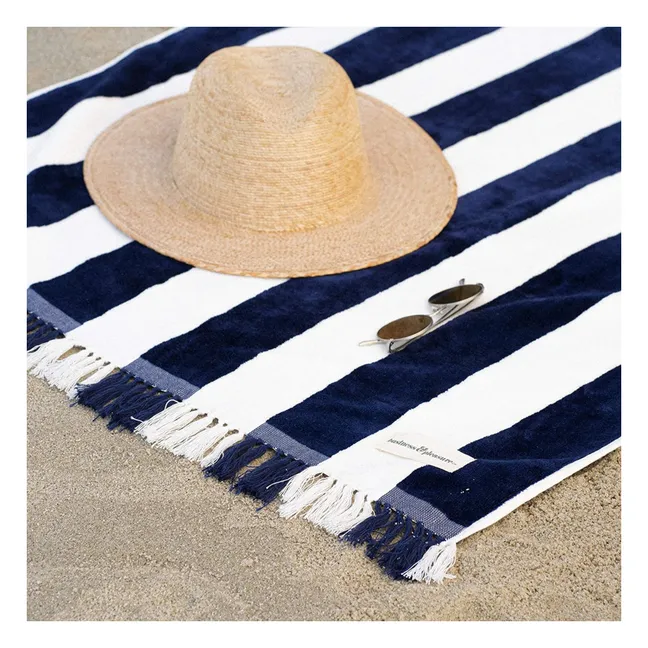 Holiday beach towel | Navy blue