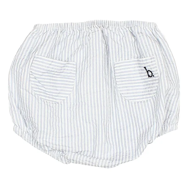Bloomer Rayé Seersucker | Bleu pâle
