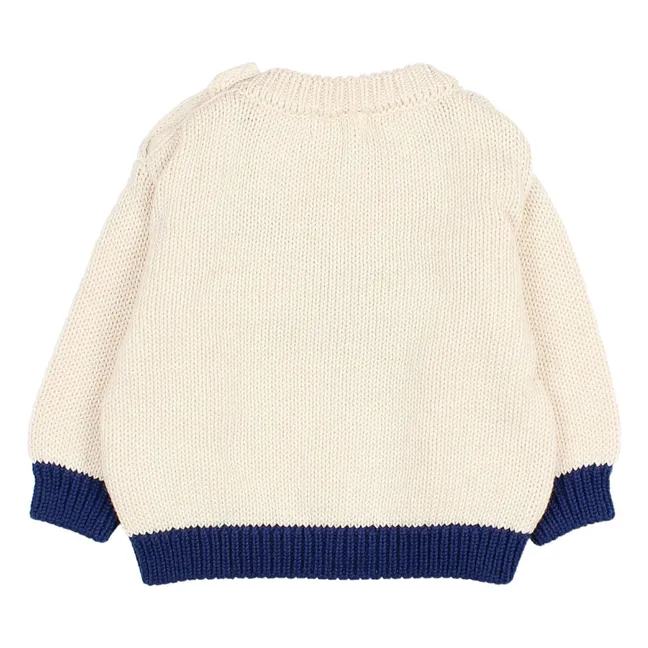Pull Oiseau Coton Bio | Ecru