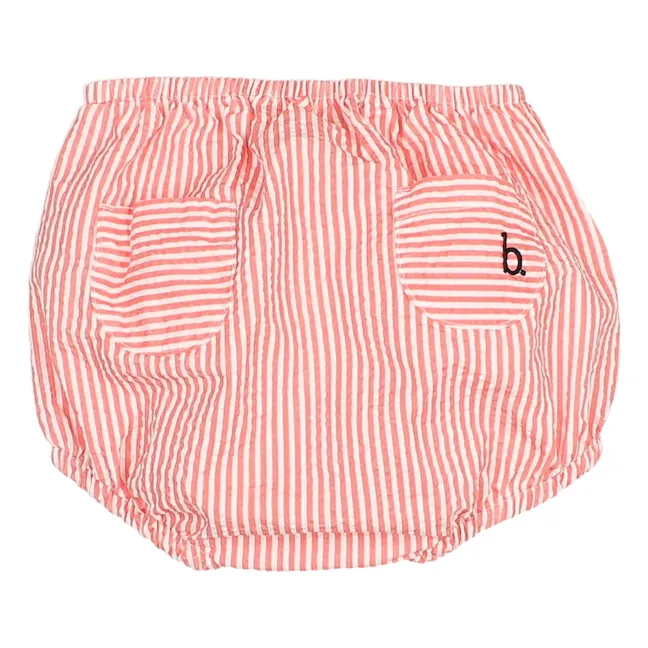 Bloomer Seersucker a rayas | Rojo