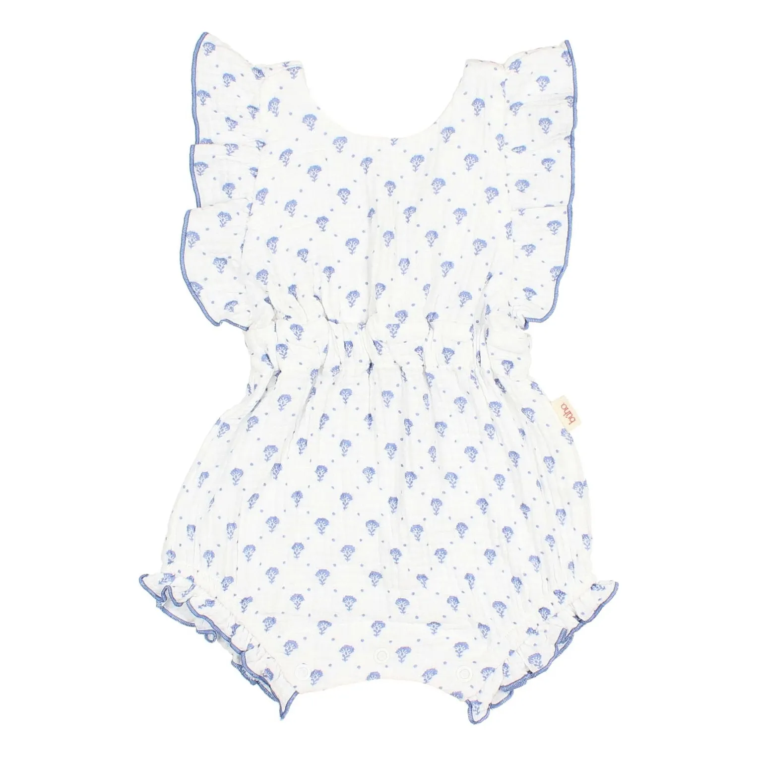Búho - Barboteuse Bébé - Coton - Bleu Indigo - 6 mois