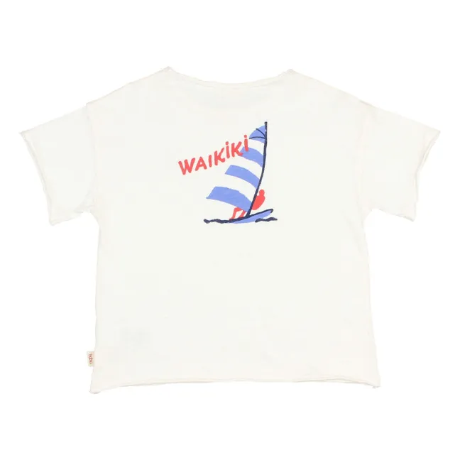Camiseta de algodón ecológico Waikiki | Blanco