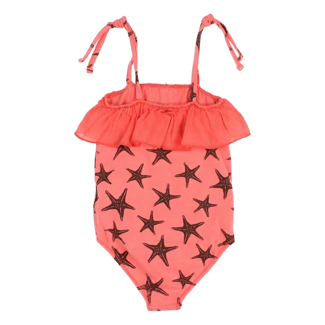 Etoiles de Mer Swimsuit Lycra Organic Cotton | Faded red