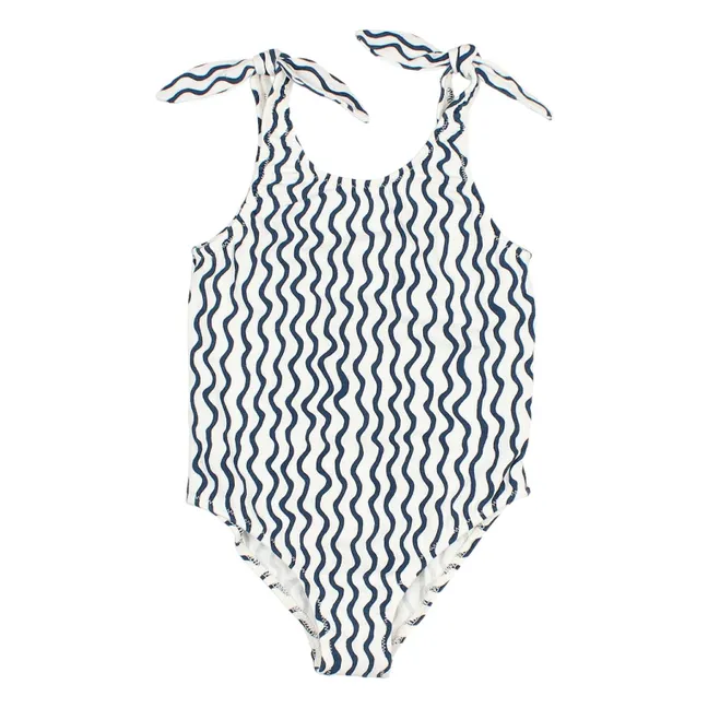 Wave Swimsuit Lycra Organic Cotton | White