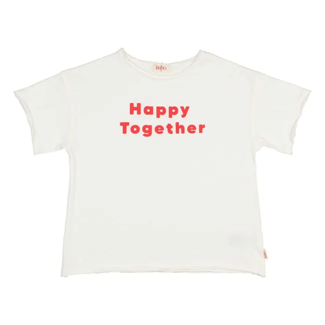 T-shirt Happy Together Coton Bio | Blanc