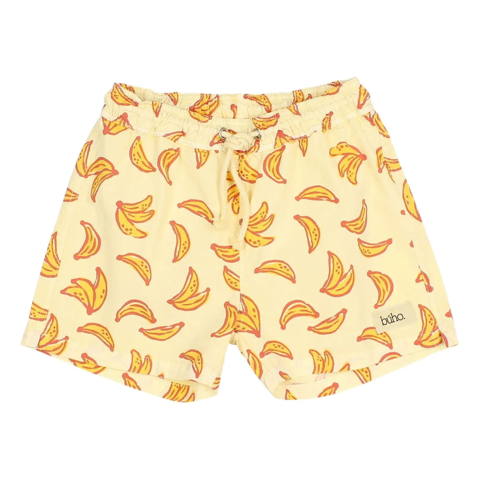 Búho - Short de Bain Enfant - Jaune - Coton Biologique - 2 ans