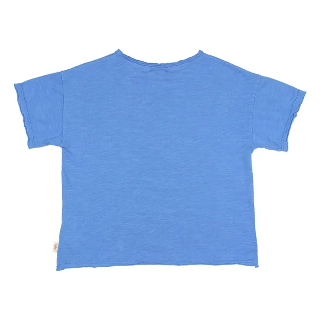 Camiseta de algodón ecológico Banana | Azul índigo