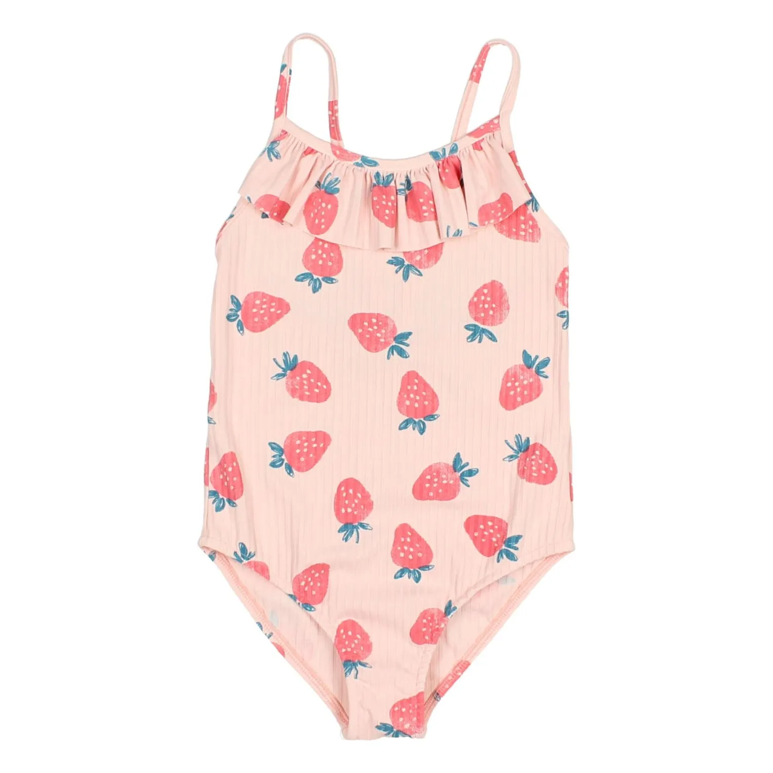 Búho Pale Pink Strawberry Rib Swimsuit