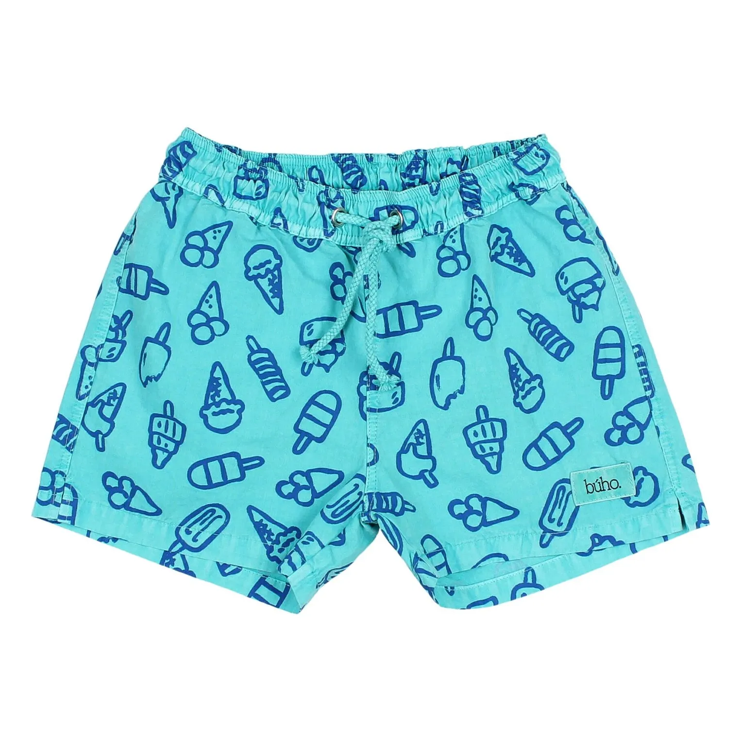 Búho Turquoise Short De Bain Glaces Coton Bio