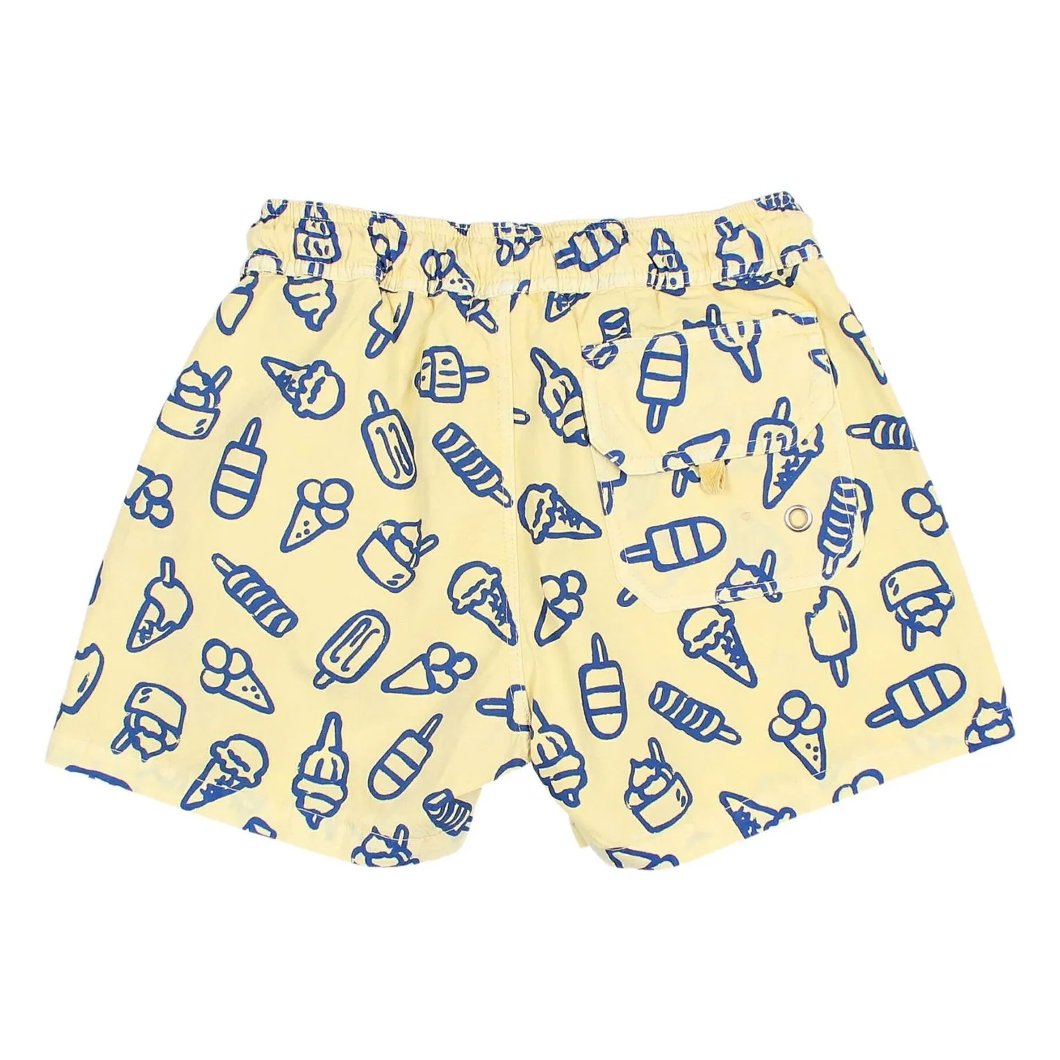 Short de Bain Glaces Coton Bio | Jaune- Image produit n°1
