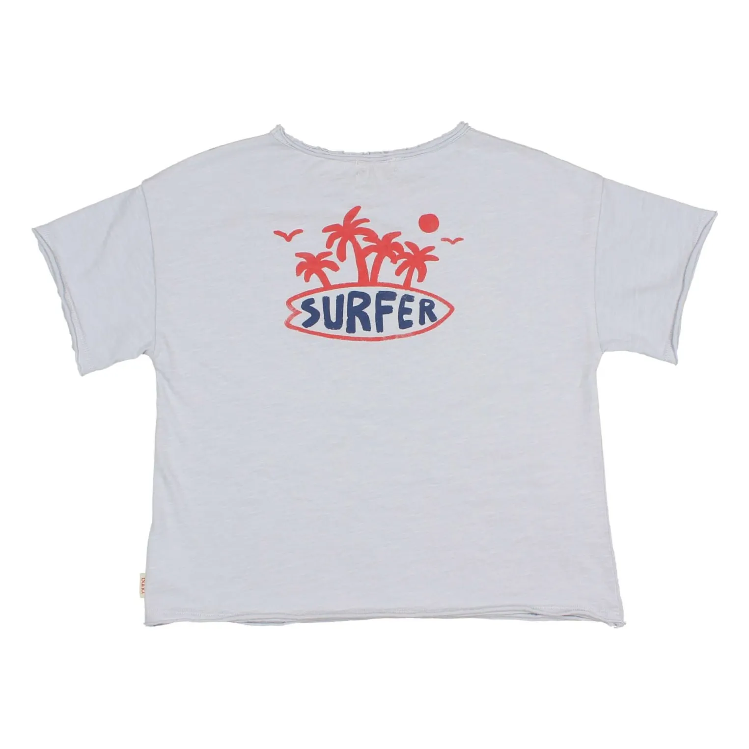 Búho Light Blue Surfer T-Shirt Organic Cotton