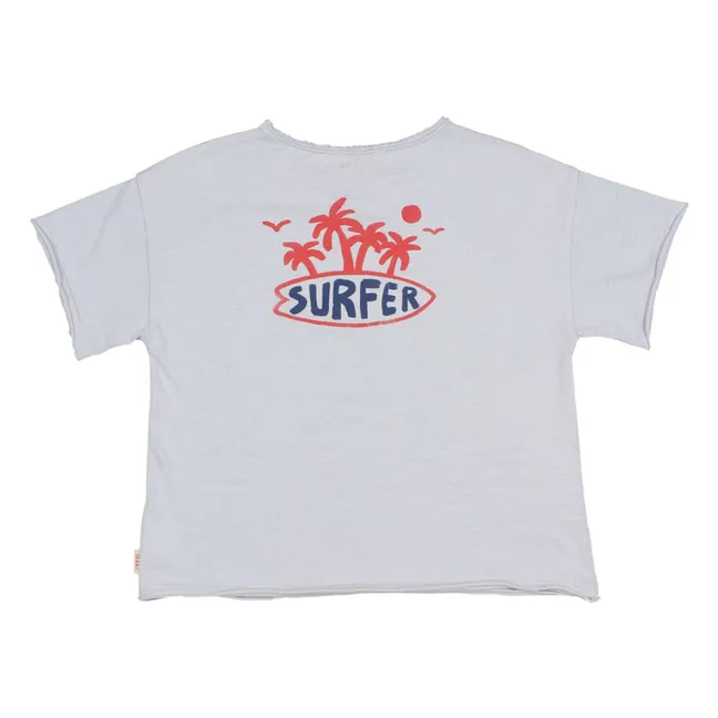 Camiseta Surfer Algodón orgánico | Azul Claro