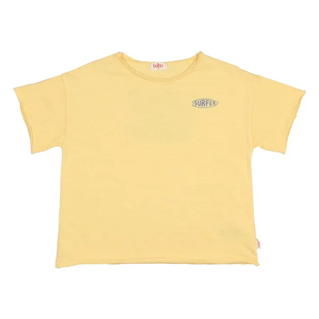 Surfer T-shirt Organic cotton | Yellow