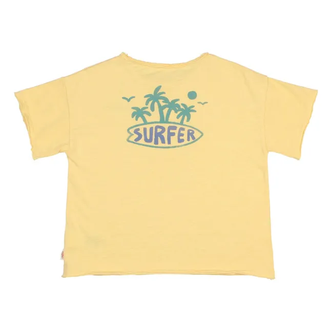 Surfer T-shirt Organic cotton | Yellow
