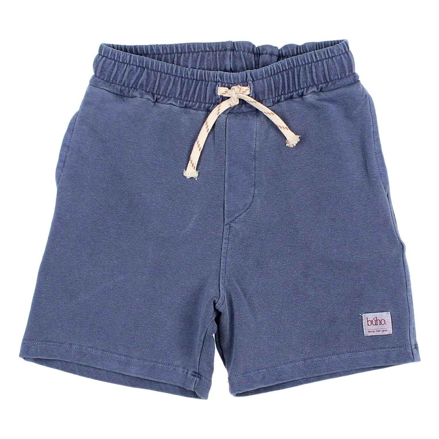 Búho - Short en coton biologique - Bleu marine - 2 ans