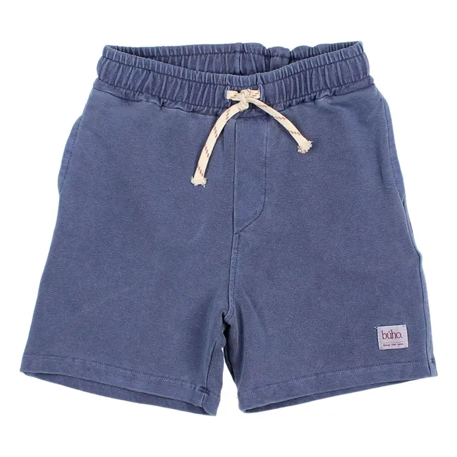 Bermuda Molleton Coton Bio | Bleu marine