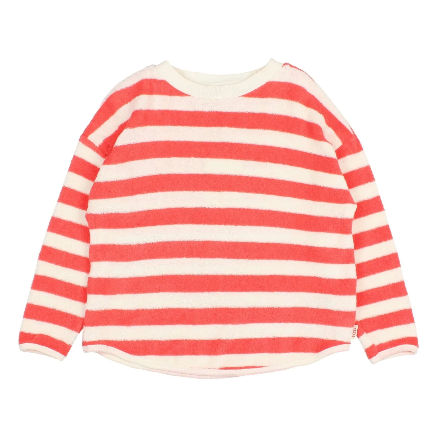 Búho Red Striped Organic Cotton Sweatshirt