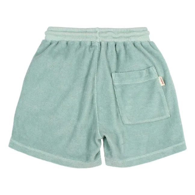 Bermudas de rizo | Verde agua