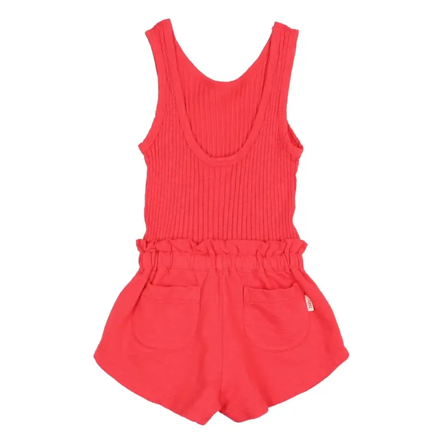 Mono de algodón ecológico | Rojo