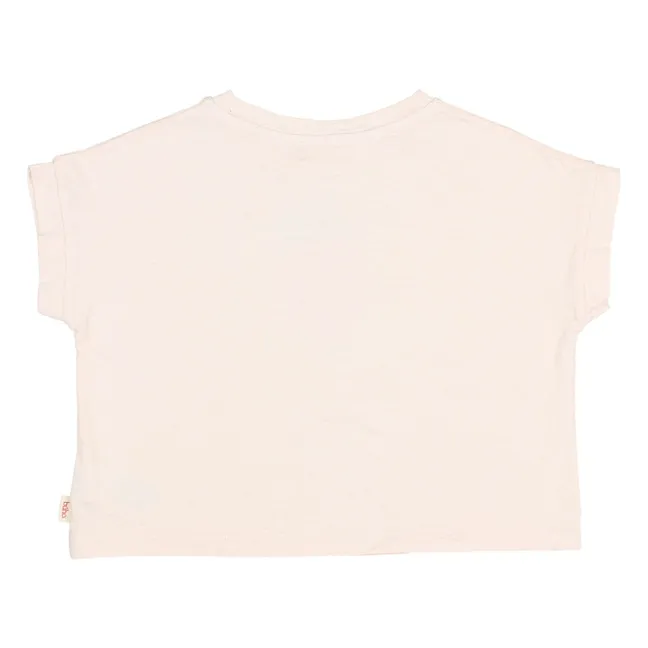 Strawberry Organic Cotton T-shirt | Pale Pink