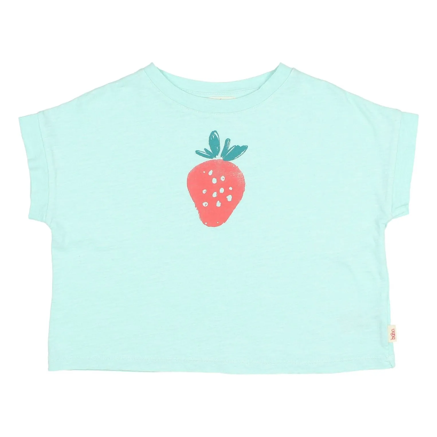 Búho - T-shirt Fille Coton Bio - Aqua - 2 ans