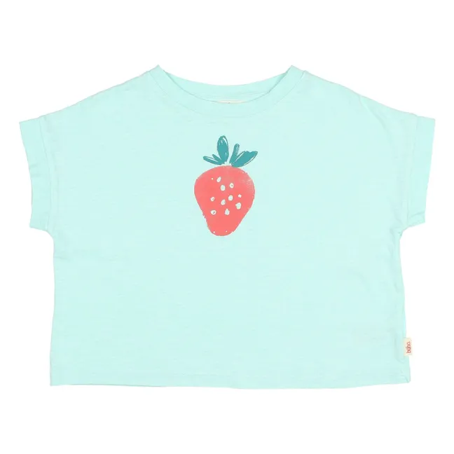 T-shirt Fraise Coton Bio | Aqua